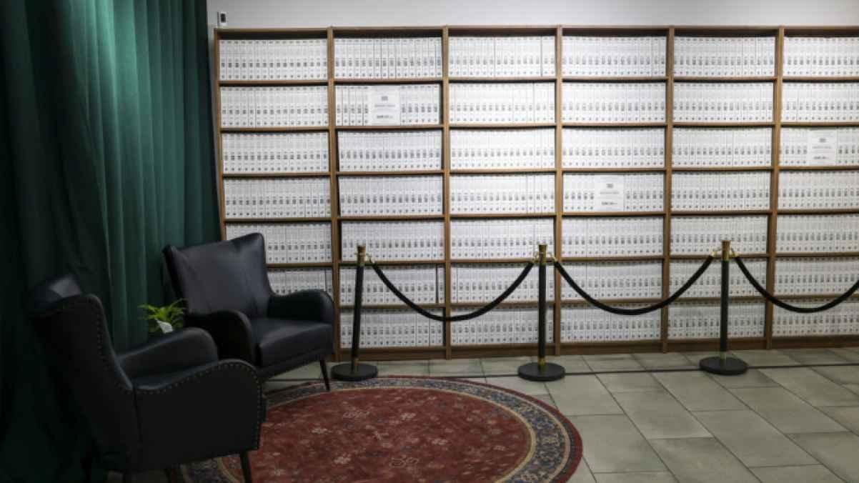 Exhibit opens in New York featuring millions of Epstein files