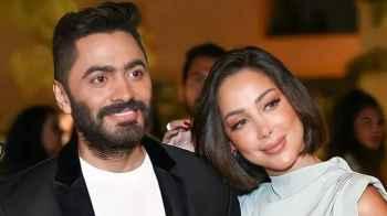 بهذه الطريقة رد تامر حسني على شائعة انفصاله عن زوجته بسمة بوسيل- صورة
