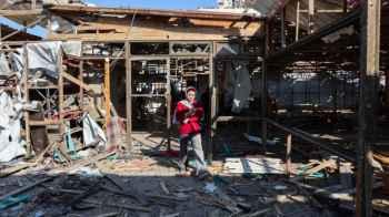 On the edge of life... a people writing their tragedy from beneath the rubble