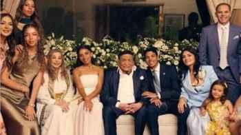 Adel Emam's appearance at his grandson's wedding quenches fans' excitement