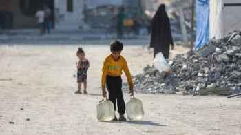 Childhood under siege, where getting water is a dream hard to achieve