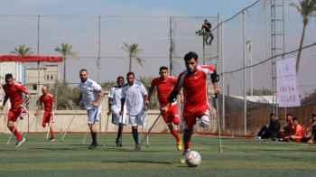 They create miracles… Amputated limbs and whole hearts in an inspiring scene on Gaza’s field