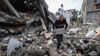 Here is Gaza.. Pain is the fuel of resilience and life is a choice