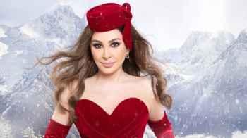 Top red outfits of female artists for Christmas
