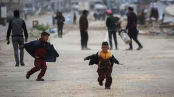 Here is Gaza of pride… Play as the last refuge from pain and cold