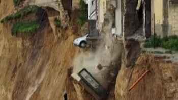 Order to Evacuate Hundreds of Homes as Landslides Expand in Sicily - Video