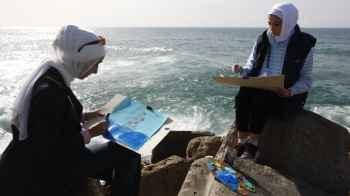 When words fail… Gazans tell their sorrows through brushes and colors