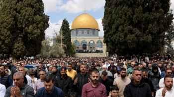 The return of worshippers paints a majestic scene in the heart of Jerusalem