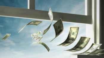 A woman throws money out of a window, and the street turns into chaos