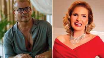 Divided reactions after video shows Amr Diab pulling the microphone from Yousra