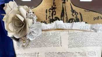 Transforming damaged books into a wedding dress in America – photos