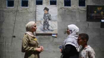When art becomes the voice of the displaced… Gaza paints its pain on the walls