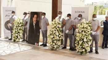 The final moment before farewell… the funeral procession of Hany Shaker begins